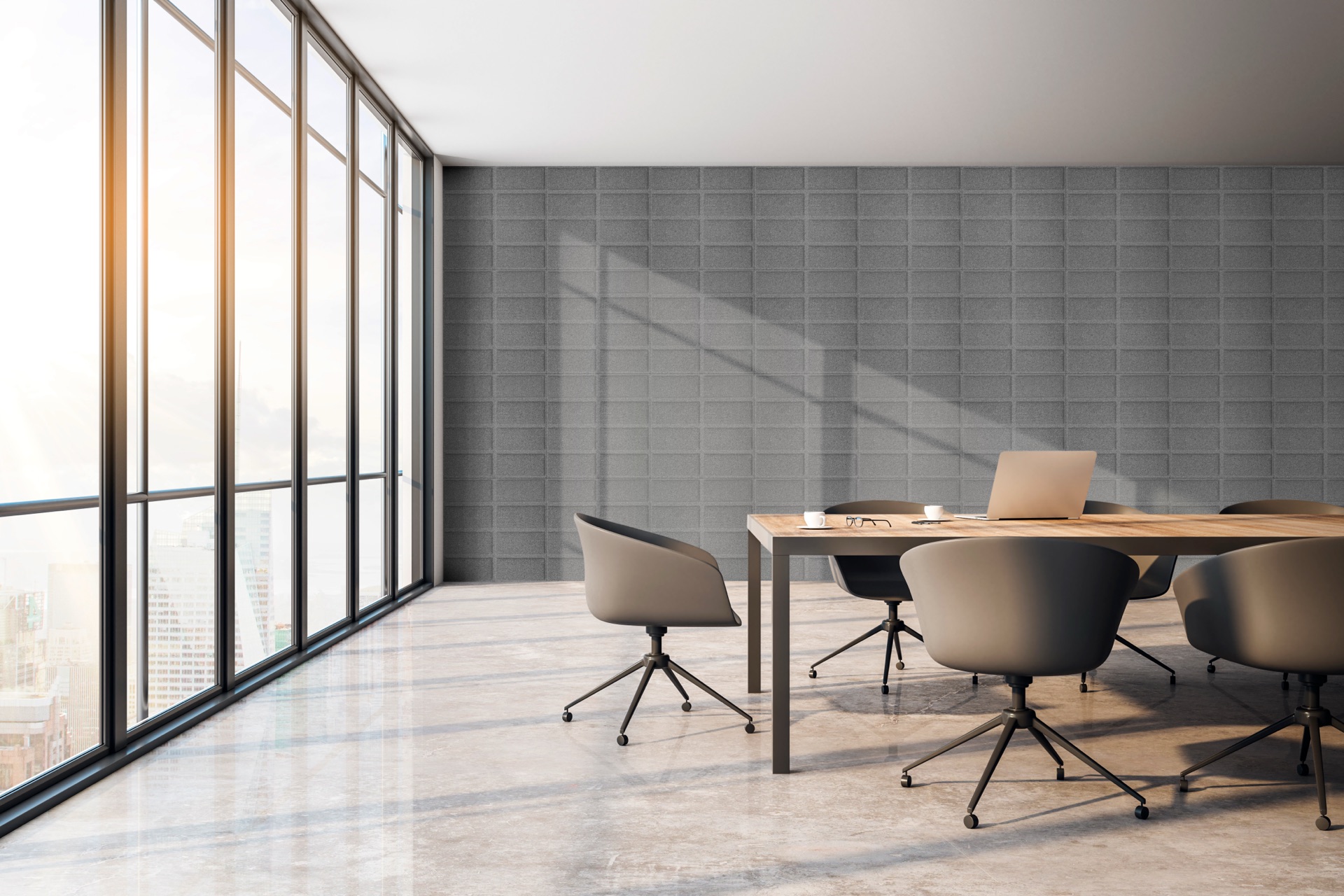 Artnovion Architecture acoustic treatment in a commercial office